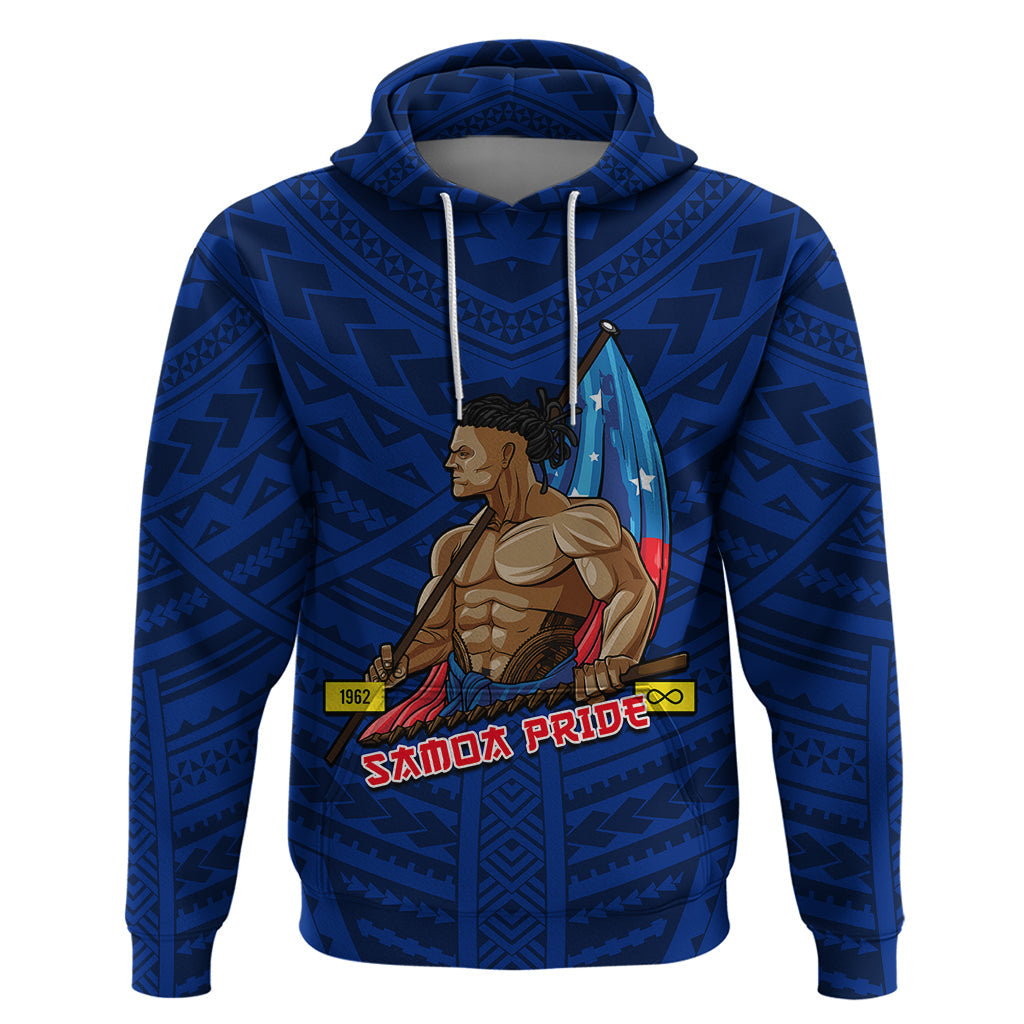 Personalized Samoa Pride Hoodie Simple Blue Style LT6