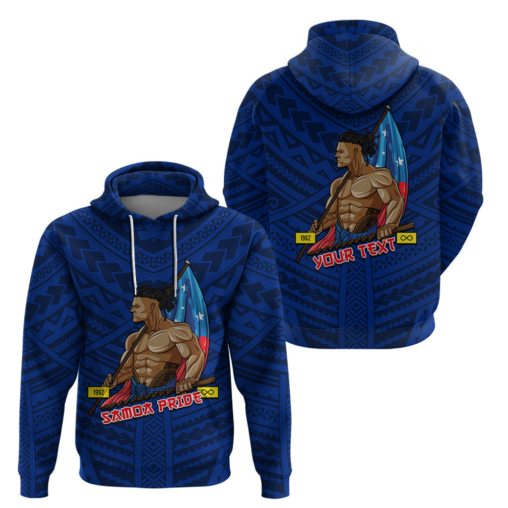 Personalized Samoa Pride Hoodie Simple Blue Style LT6