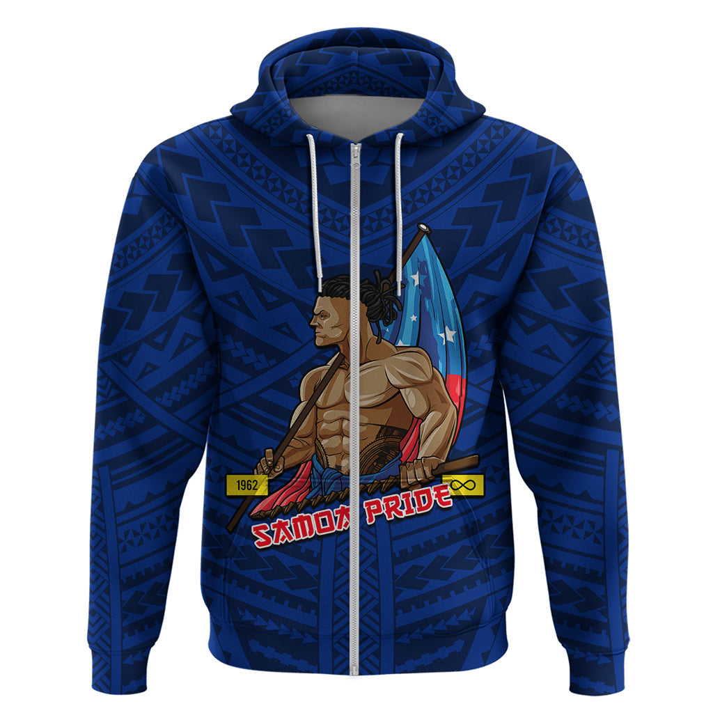 Personalized Samoa Pride Hoodie Simple Blue Style LT6