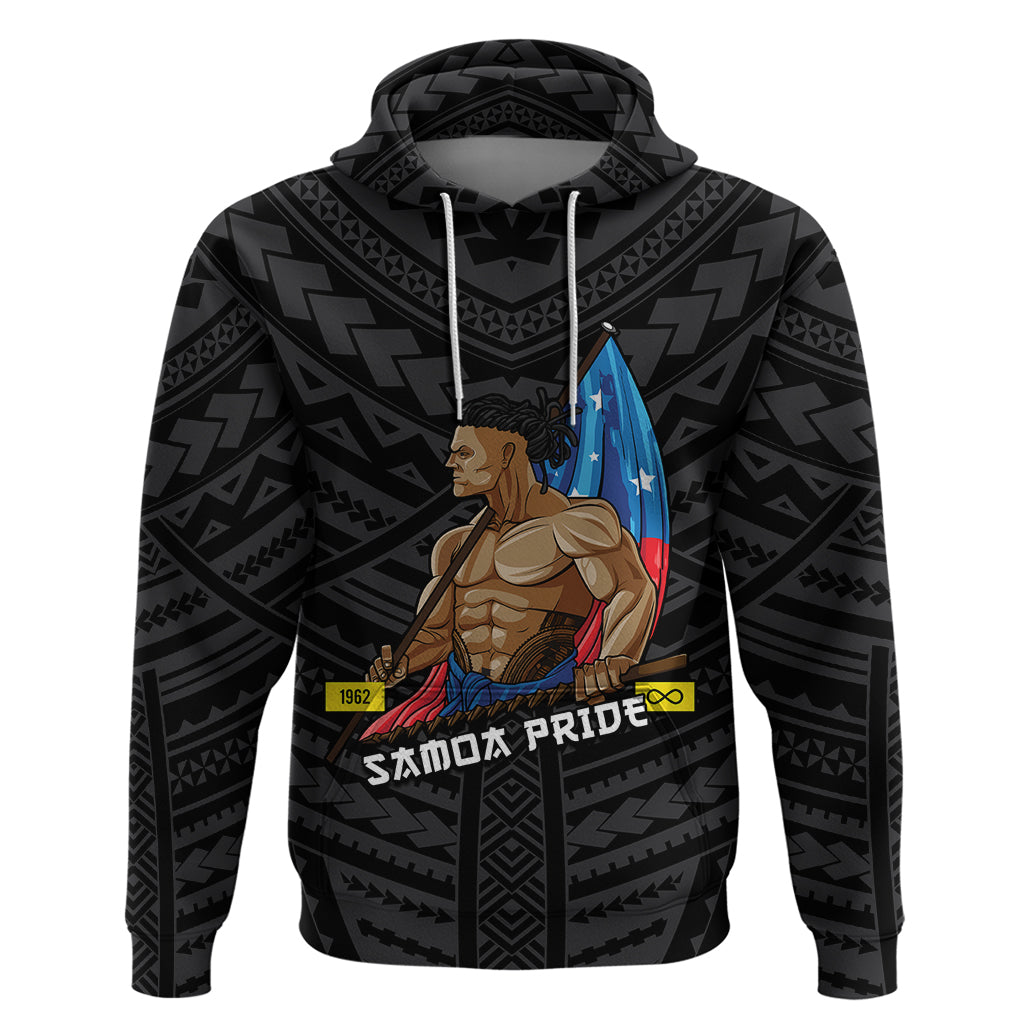 Personalized Samoa Pride Hoodie Simple Black Style LT6