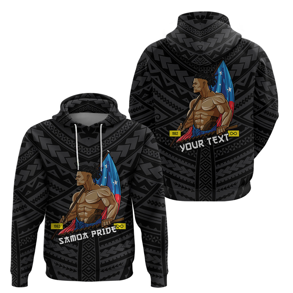 Personalized Samoa Pride Hoodie Simple Black Style LT6