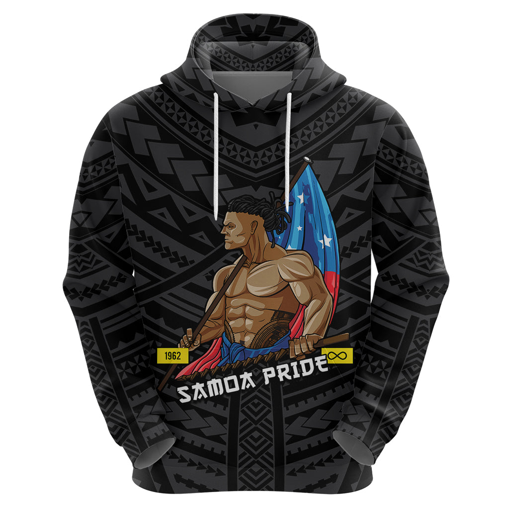 Personalized Samoa Pride Hoodie Simple Black Style LT6