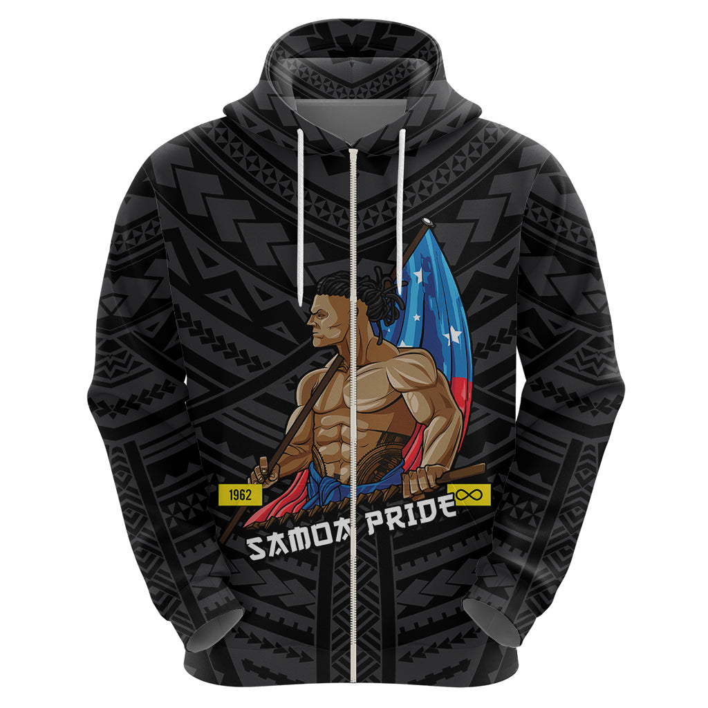 Personalized Samoa Pride Hoodie Simple Black Style LT6