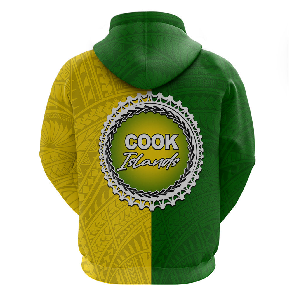 Cook Islands Hoodie Yellow-Green Half Style LT6