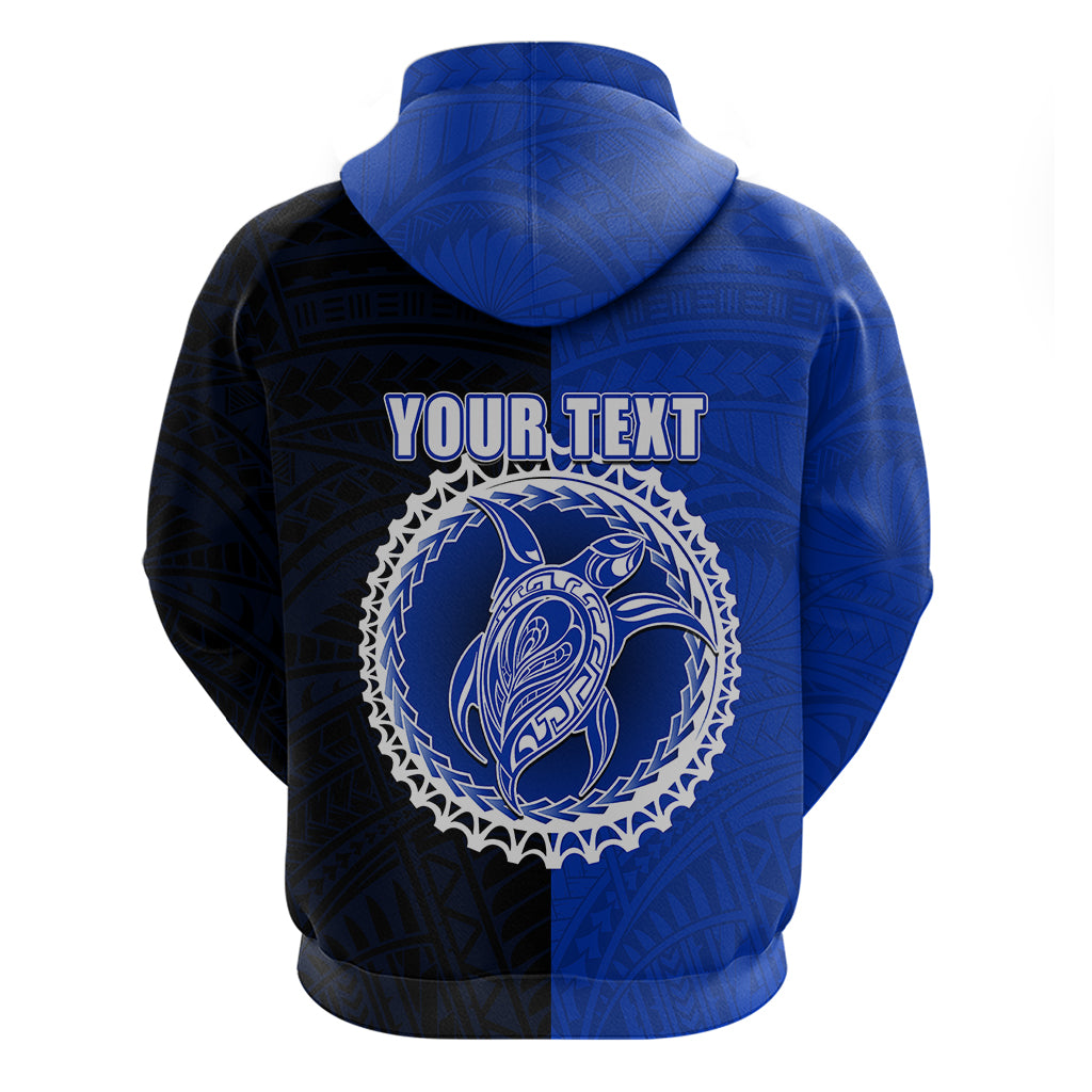 Custom Pukapuka Of Cook Islands Hoodie Mix Half Black LT6