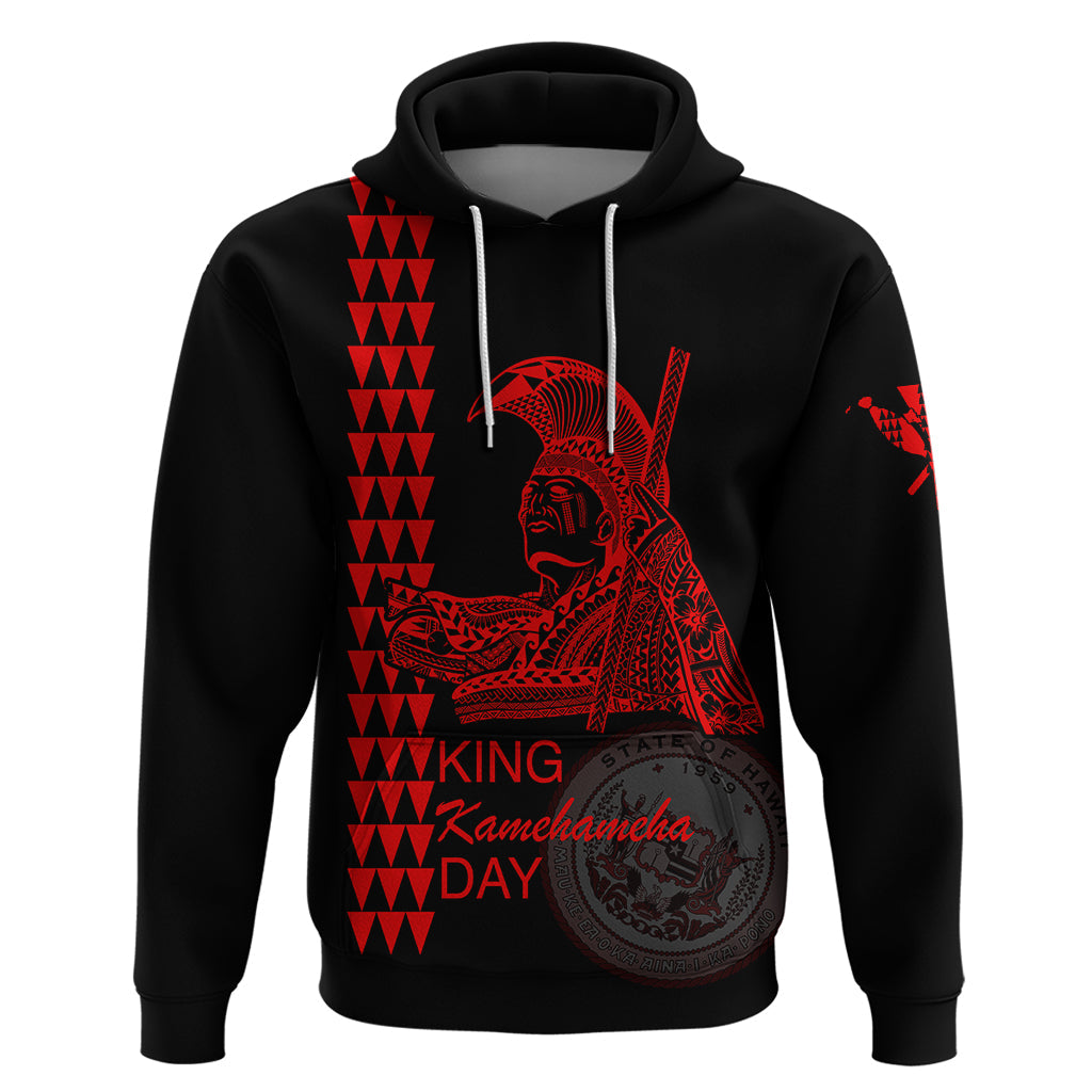 Custom Hawaii Hoodie King Kamehameha Day - Red LT6