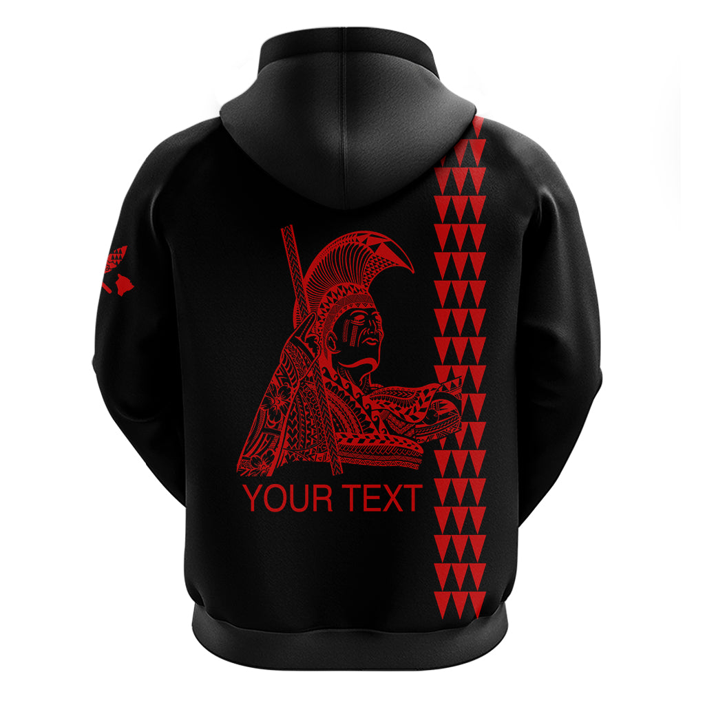 Custom Hawaii Hoodie King Kamehameha Day - Red LT6
