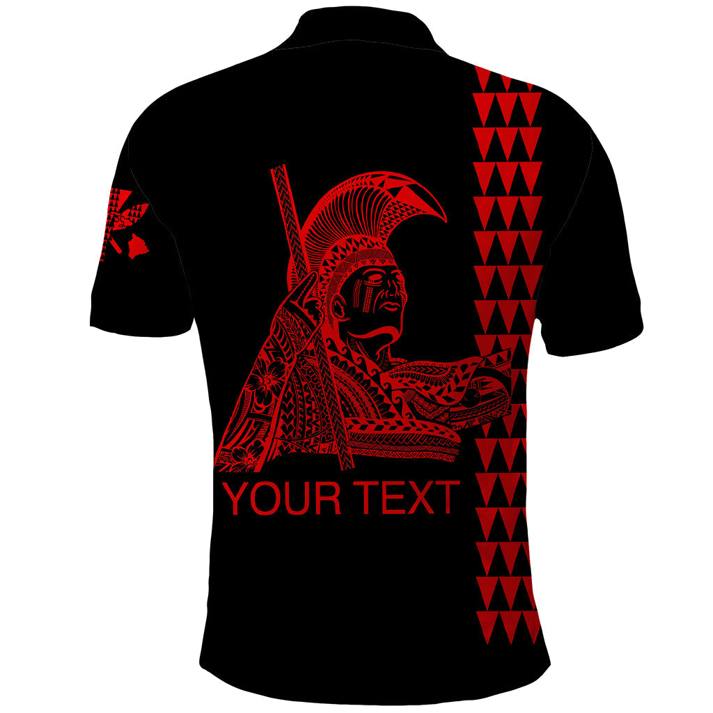 Custom Hawaii Polo Shirt King Kamehameha Day - Red LT6