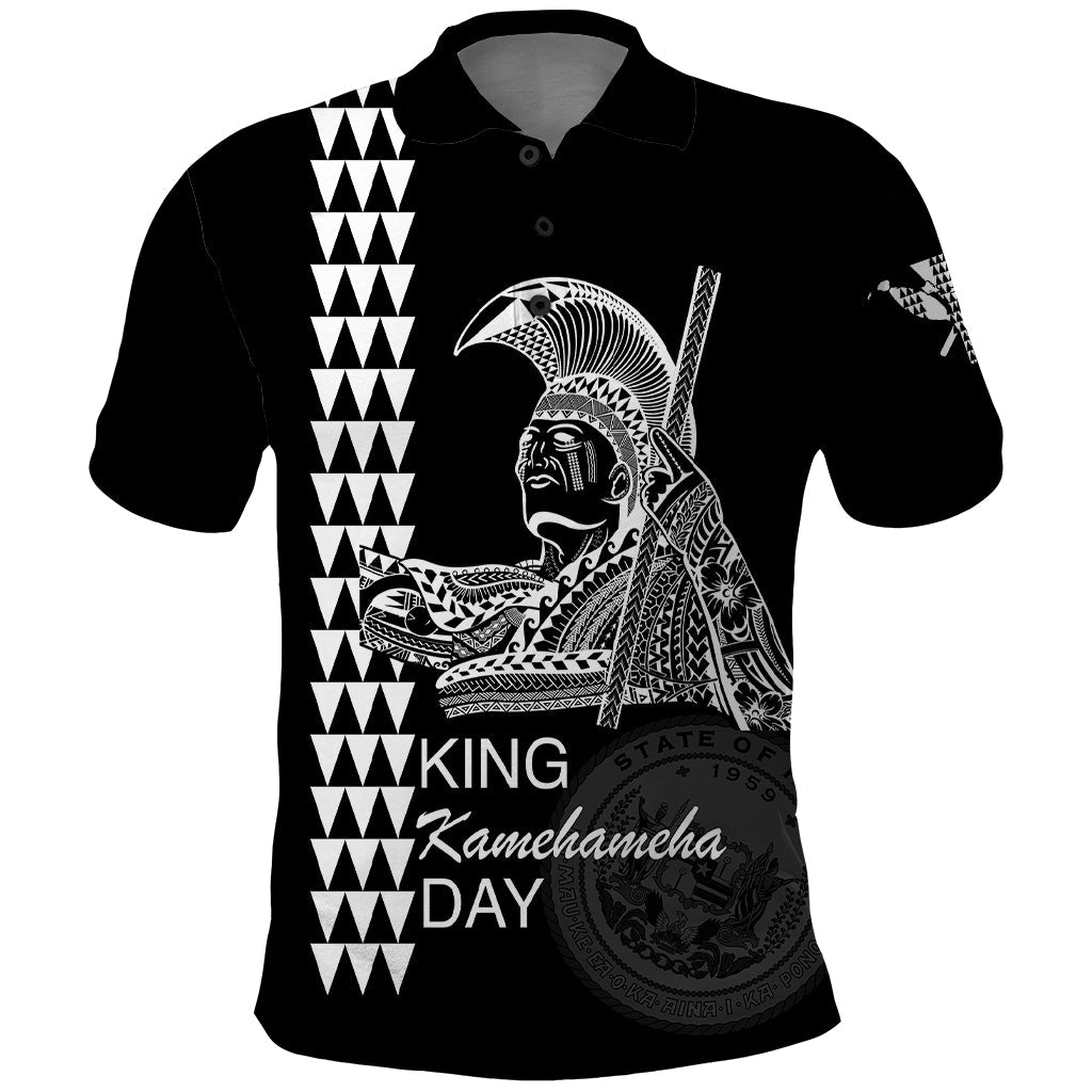 Custom Hawaii Polo Shirt King Kamehameha Day - White LT6