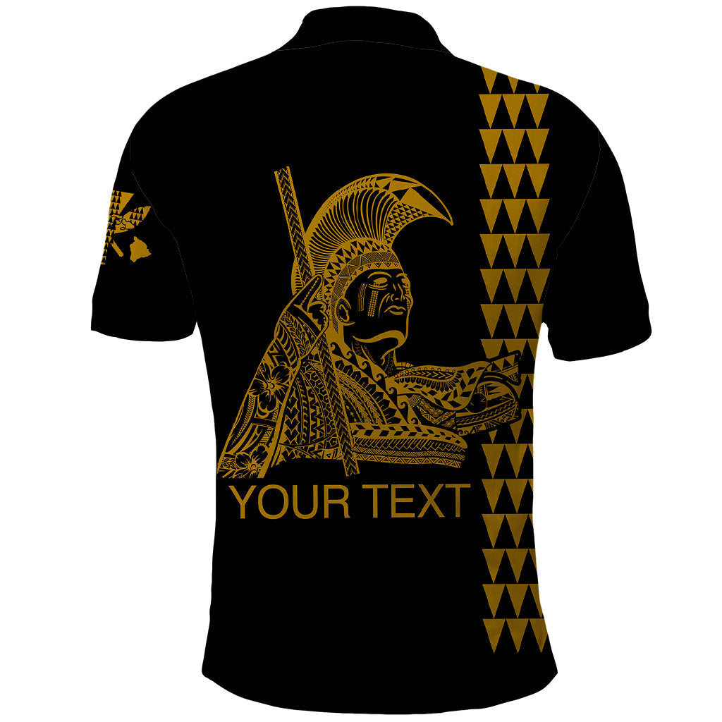 Custom Hawaii Polo Shirt King Kamehameha Day - Gold LT6