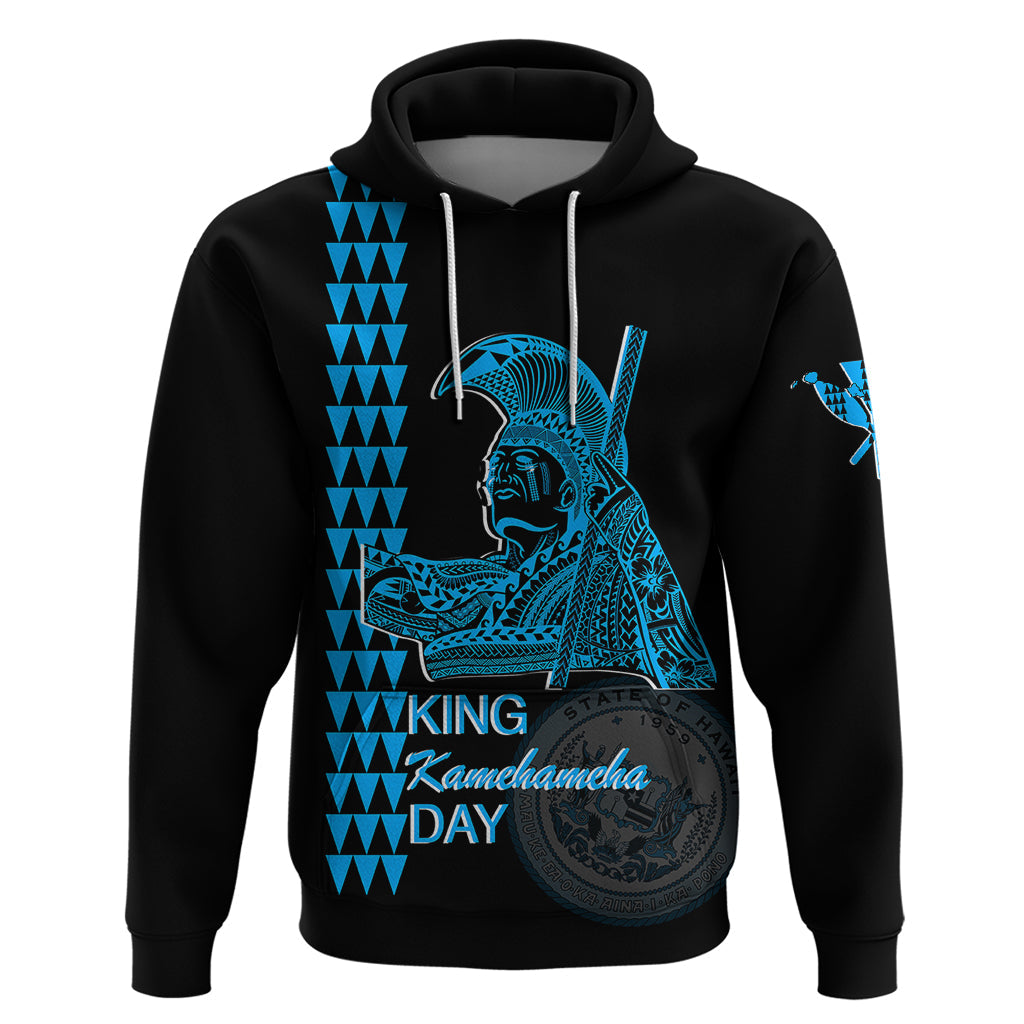 Custom Hawaii Hoodie King Kamehameha Day - Blue LT6