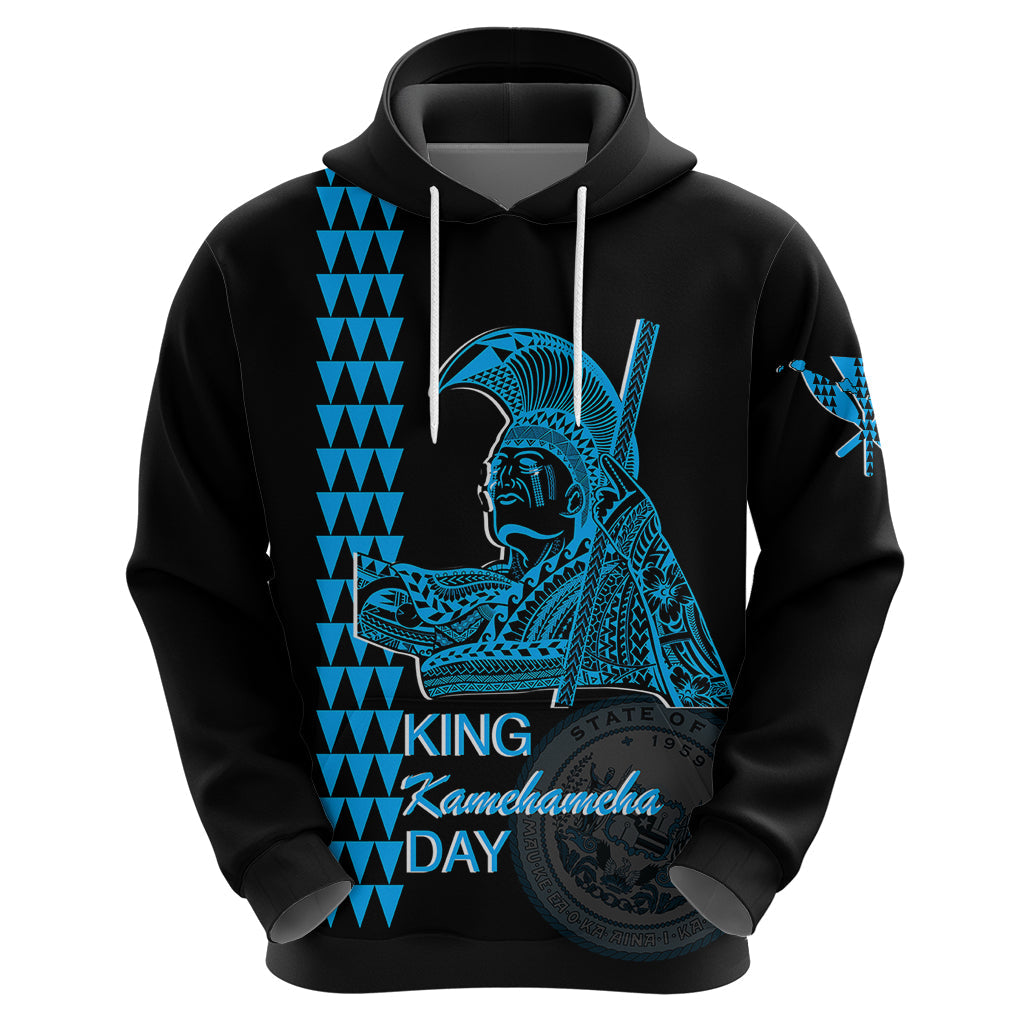 Custom Hawaii Hoodie King Kamehameha Day - Blue LT6