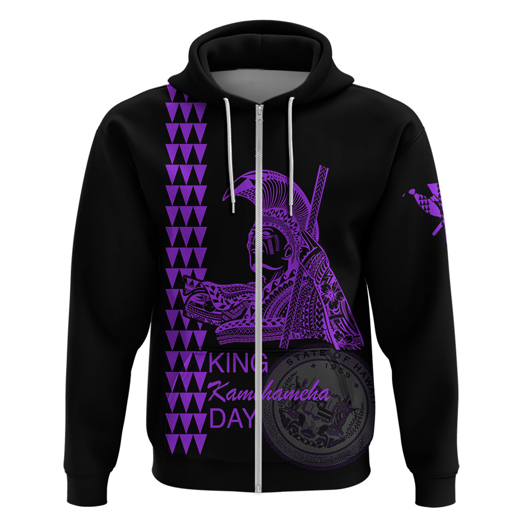 Custom Hawaii Hoodie King Kamehameha Day - Purple LT6