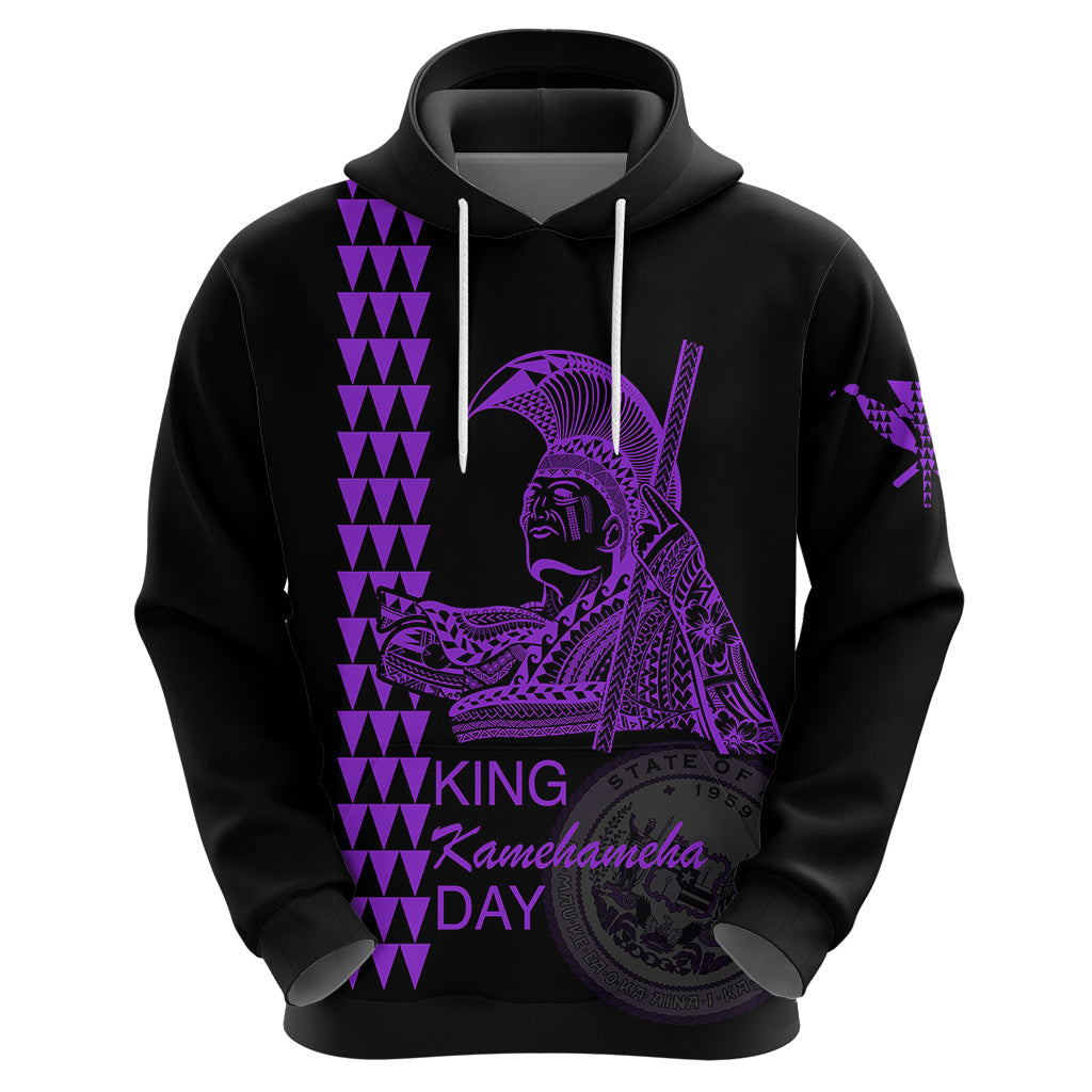 Custom Hawaii Hoodie King Kamehameha Day - Purple LT6