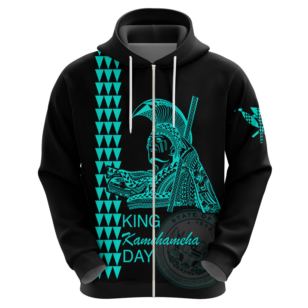 Custom Hawaii Hoodie King Kamehameha Day - Green LT6