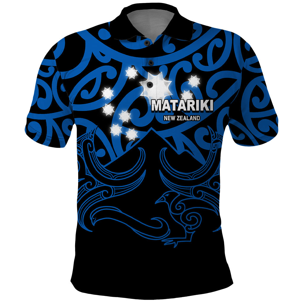 Matariki New Zealand Polo Shirt Maori New Year Blue LT6