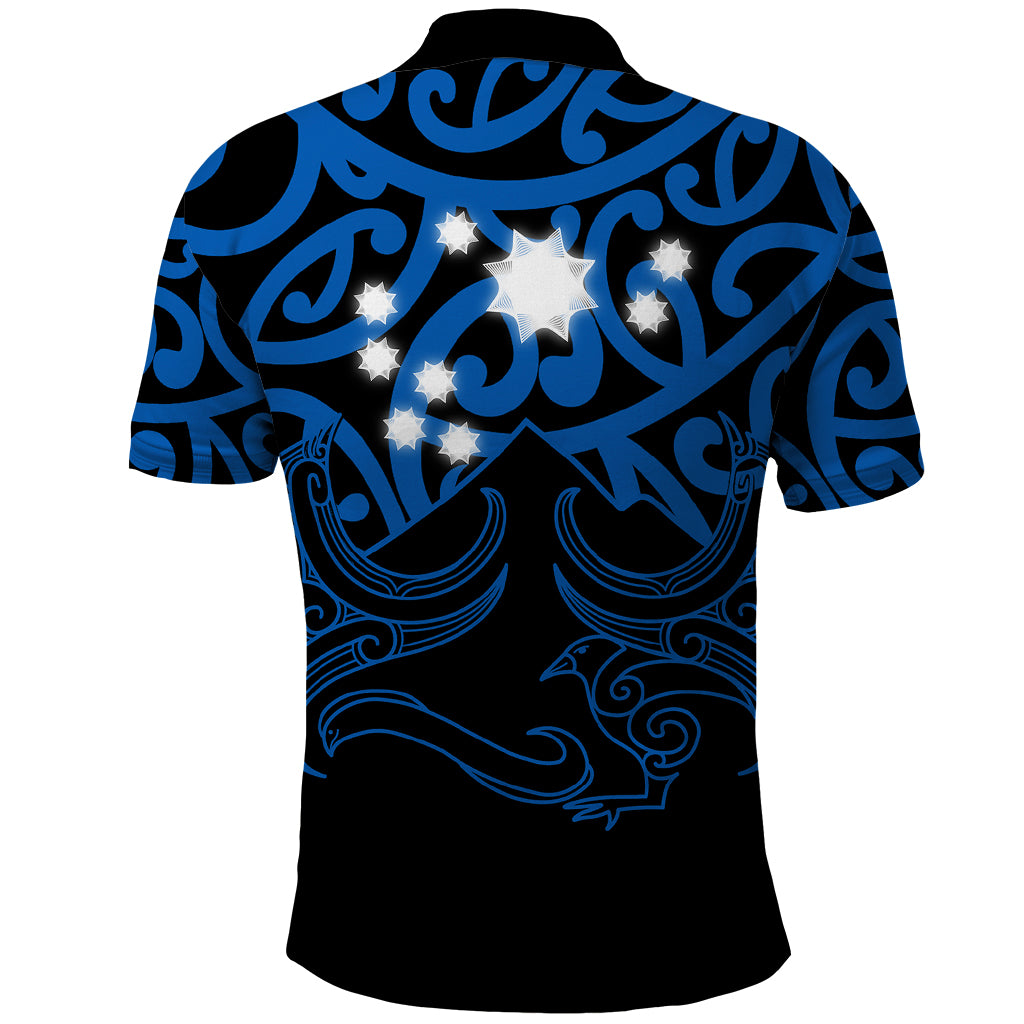 Matariki New Zealand Polo Shirt Maori New Year Blue LT6