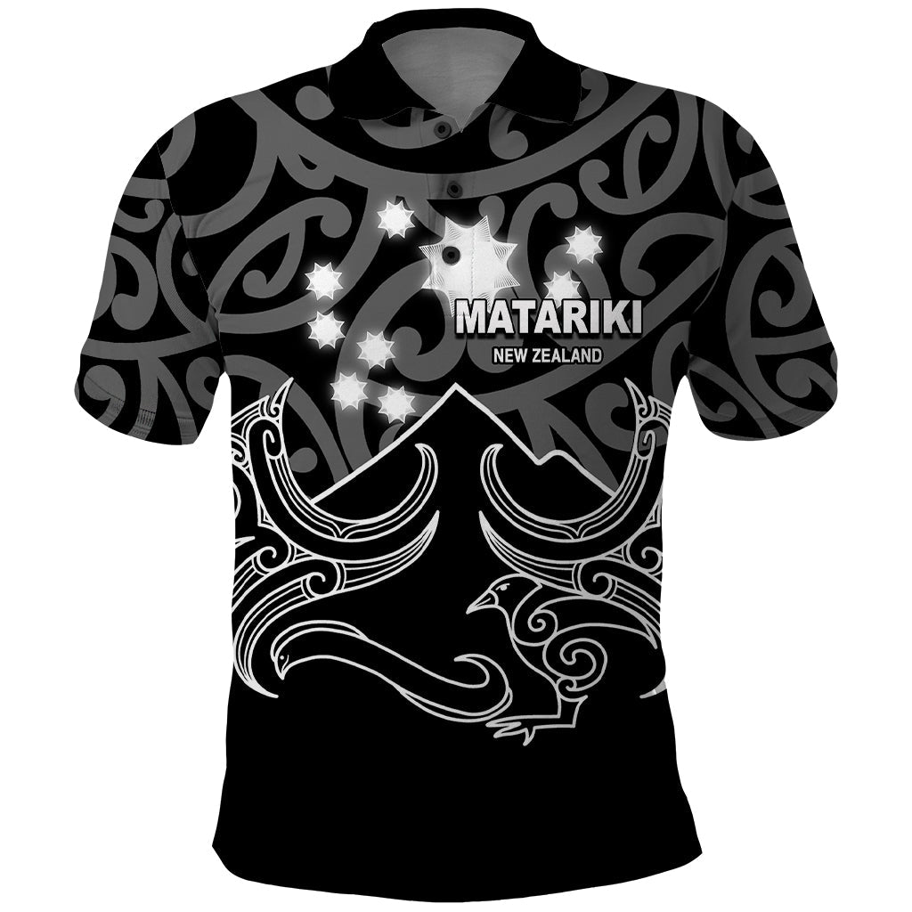 Matariki New Zealand Polo Shirt Maori New Year White LT6