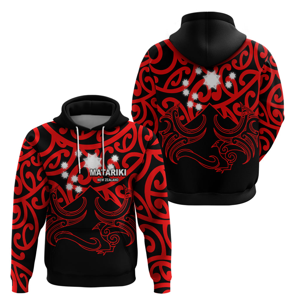 Matariki New Zealand Hoodie Maori New Year Red LT6
