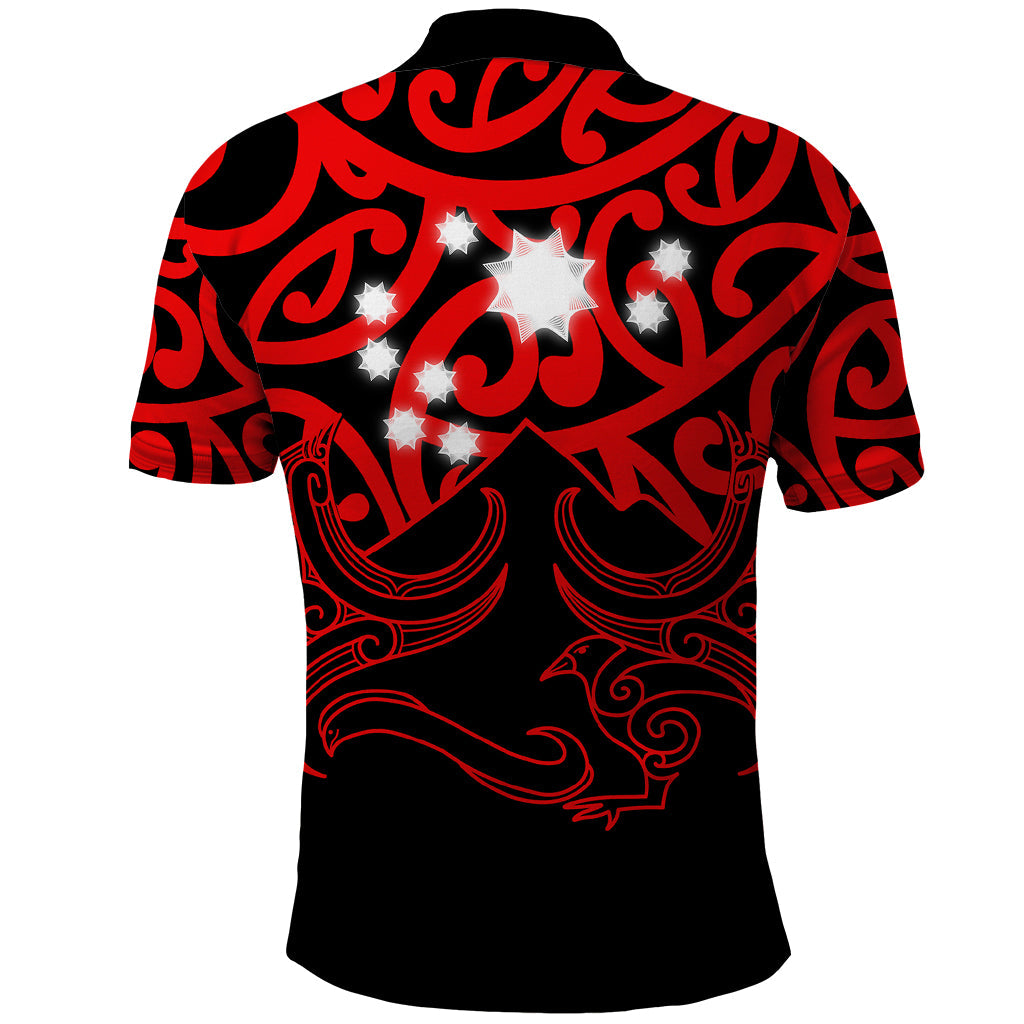 Matariki New Zealand Polo Shirt Maori New Year Red LT6