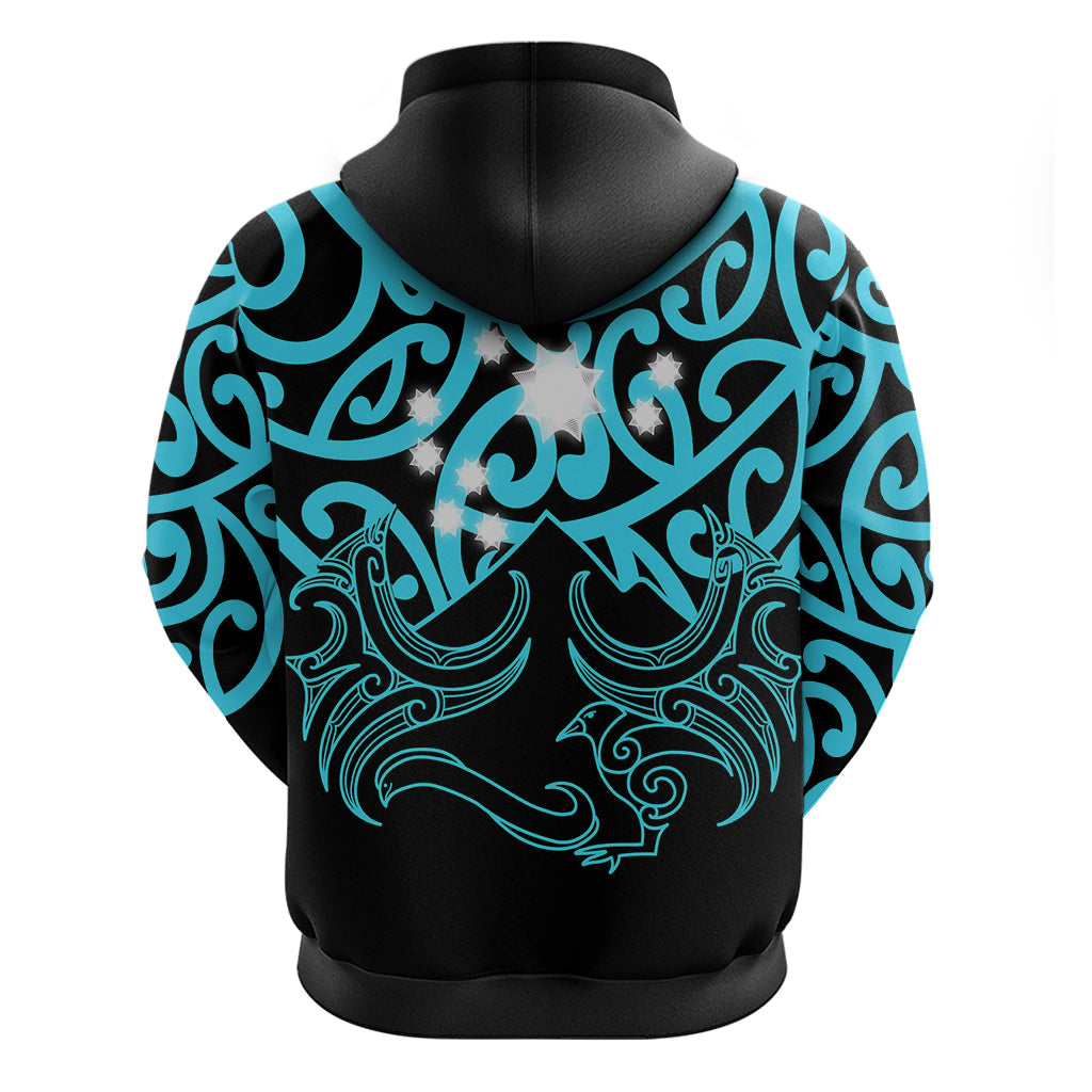 Matariki New Zealand Hoodie Maori New Year Light Blue LT6
