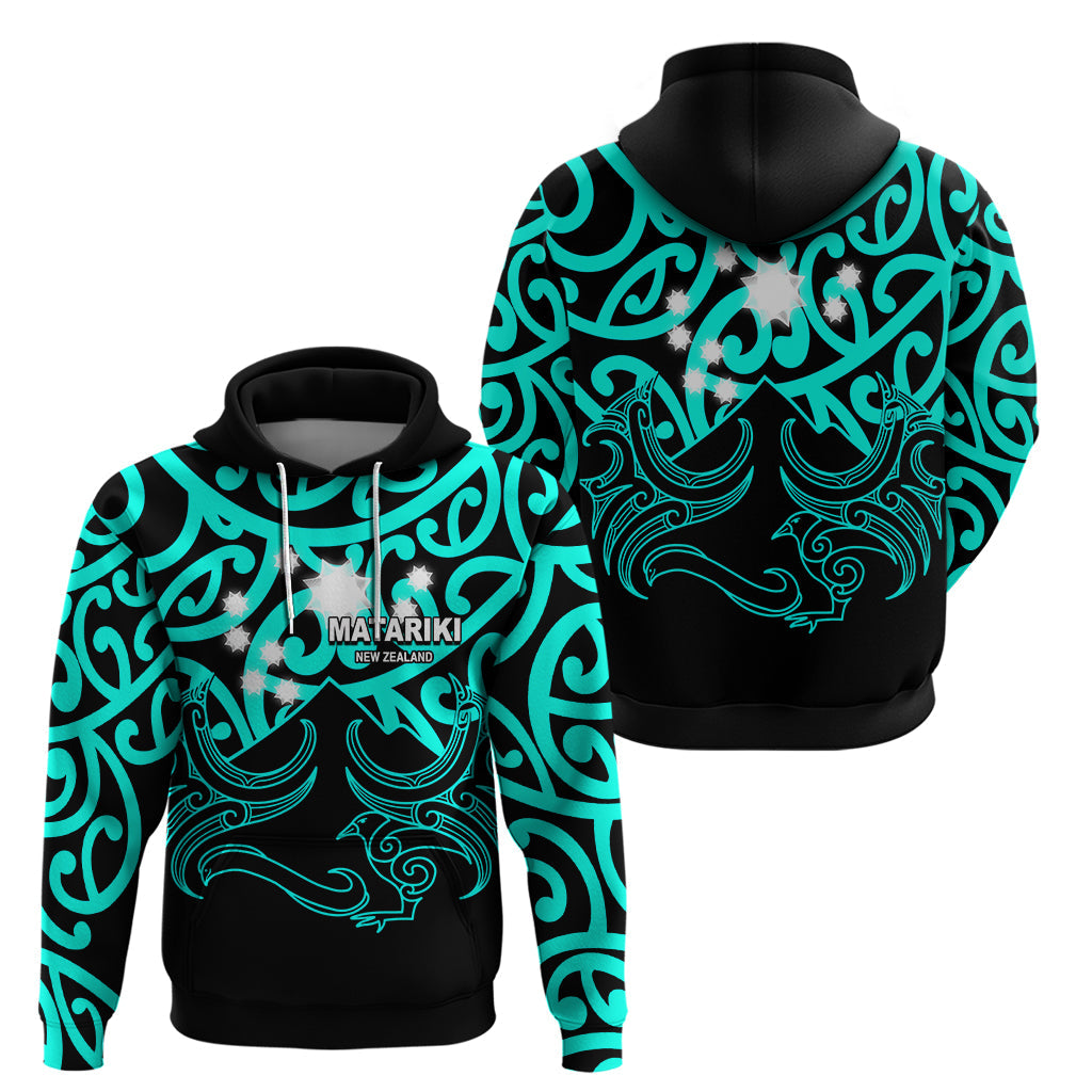 Matariki New Zealand Hoodie Maori New Year Turquoise LT6