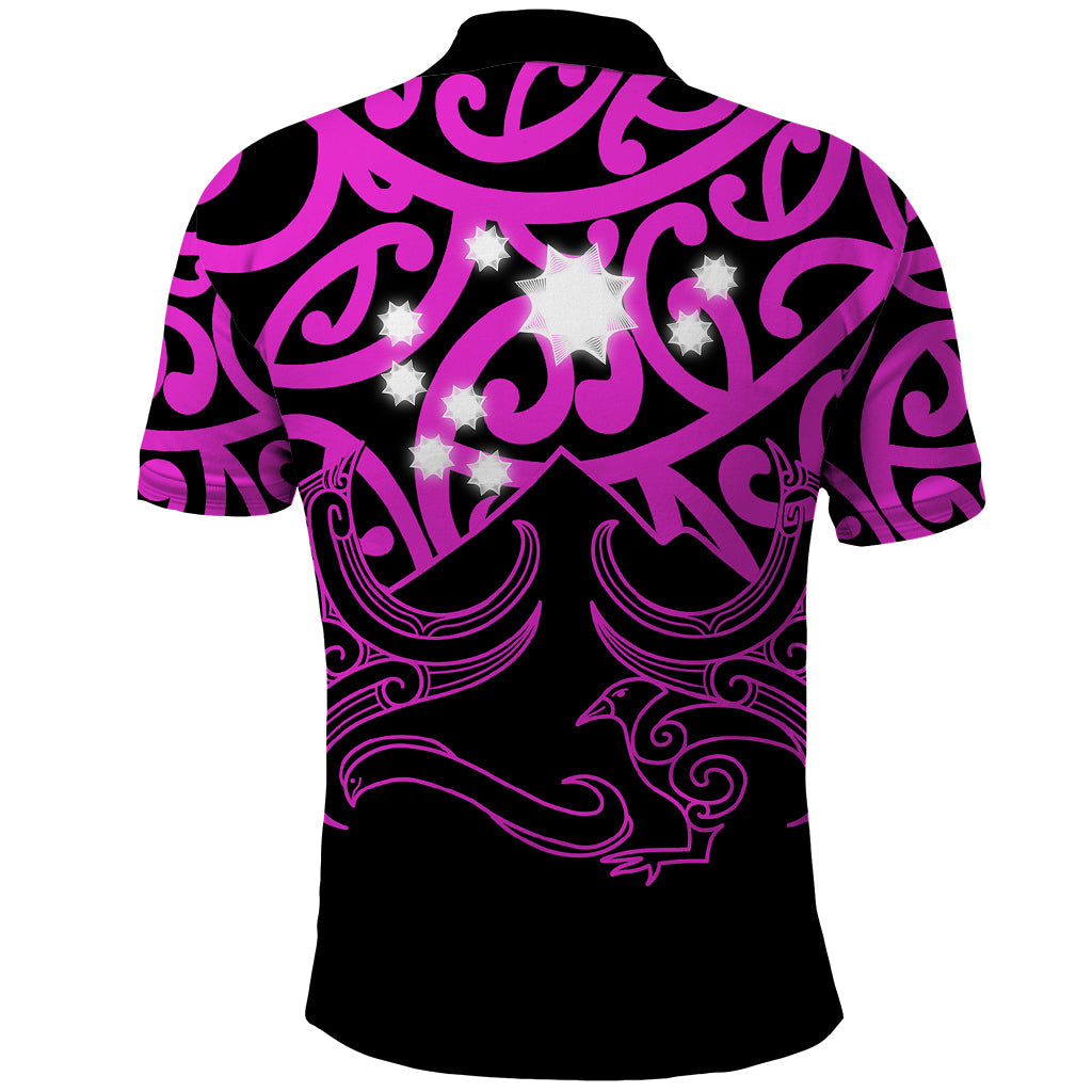 Matariki New Zealand Polo Shirt Maori New Year Purple LT6