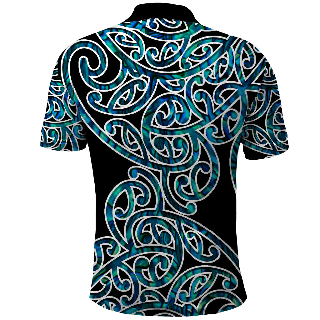 New Zealand Polo Shirt Maori Pattern Papua Shell LT6