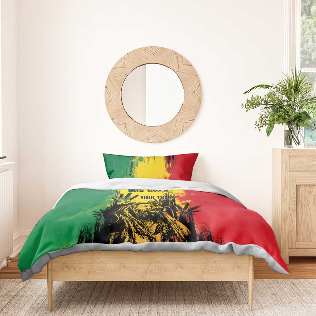 Legend Bob Personalized Bedding Set Reggae Grunge LT7