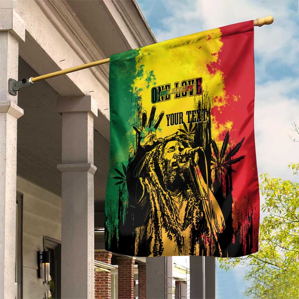 Legend Bob Personalized Garden Flag Reggae Grunge LT7