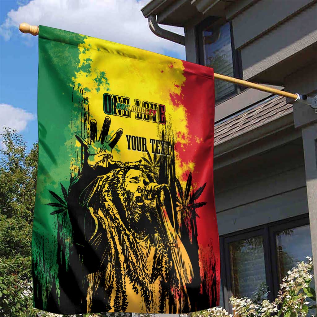 Legend Bob Personalized Garden Flag Reggae Grunge LT7