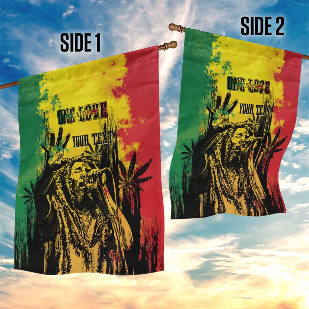 Legend Bob Personalized Garden Flag Reggae Grunge LT7
