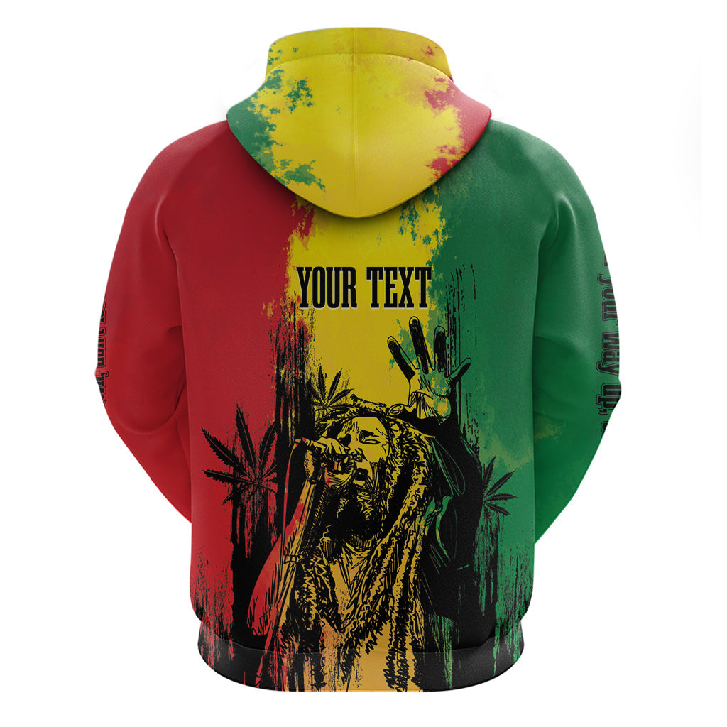 Legend Bob Personalized Hoodie Reggae Grunge LT7