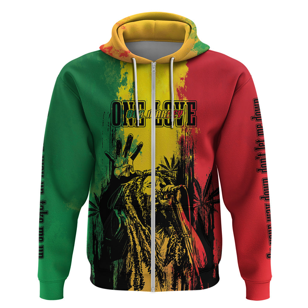 Legend Bob Personalized Hoodie Reggae Grunge LT7