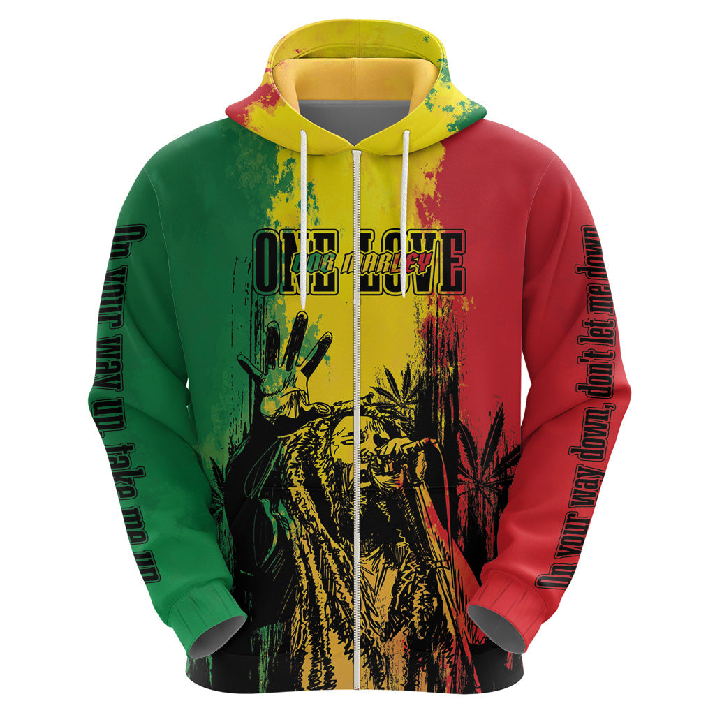 Legend Bob Personalized Hoodie Reggae Grunge LT7
