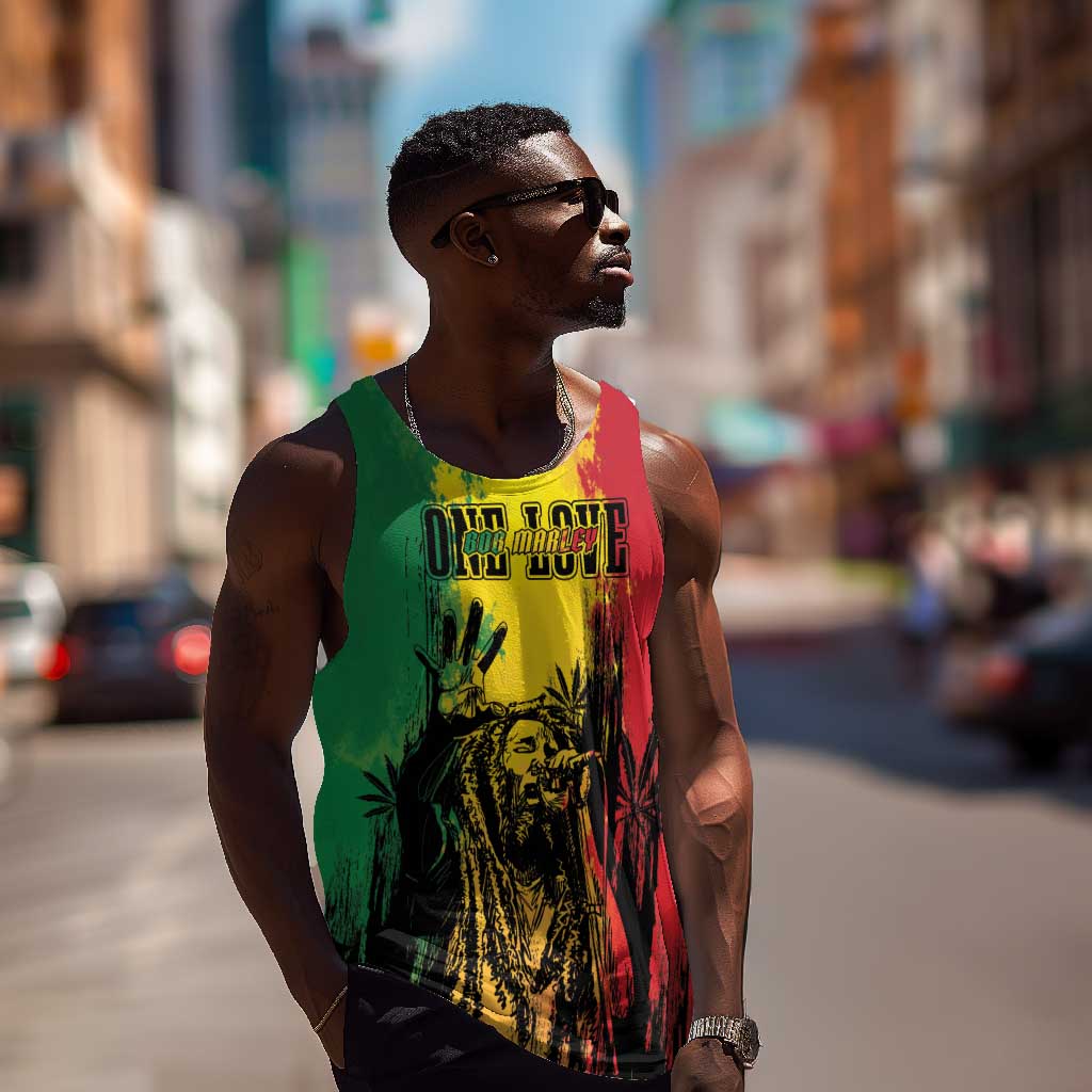 Legend Bob Personalized Men Tank Top Reggae Grunge LT7