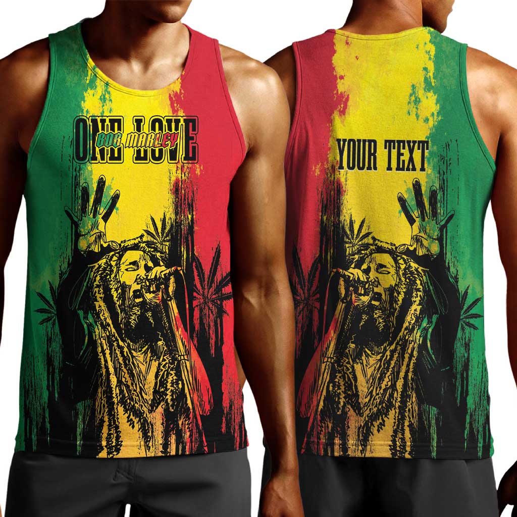Legend Bob Personalized Men Tank Top Reggae Grunge LT7
