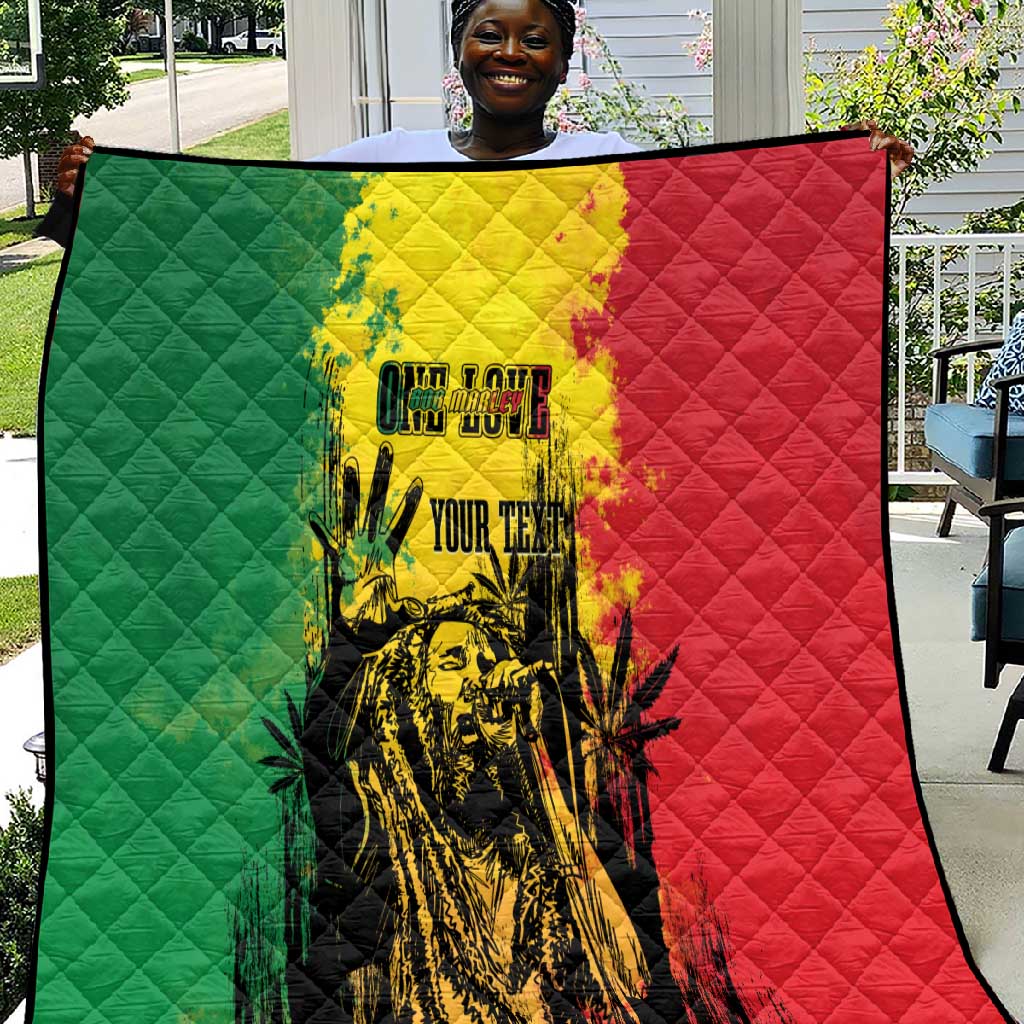 Legend Bob Personalized Quilt Reggae Grunge LT7