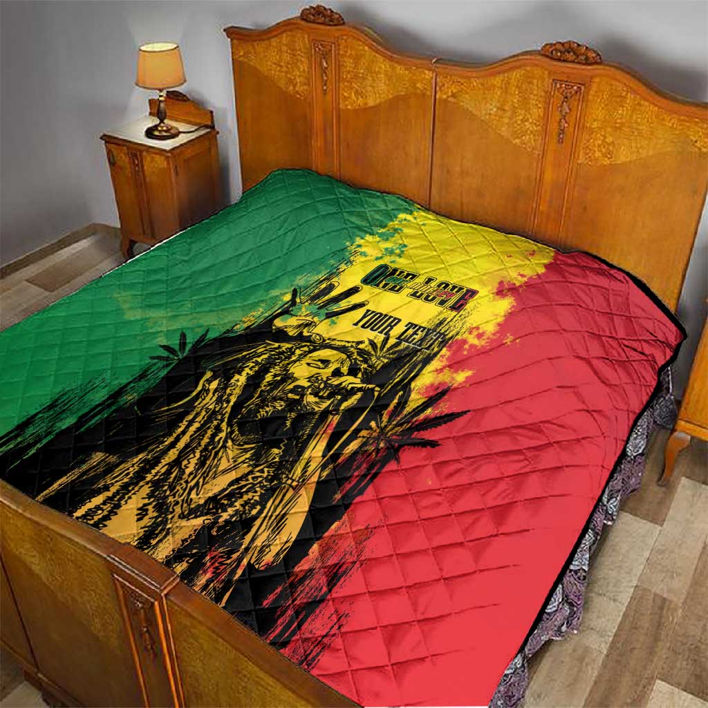 Legend Bob Personalized Quilt Reggae Grunge LT7