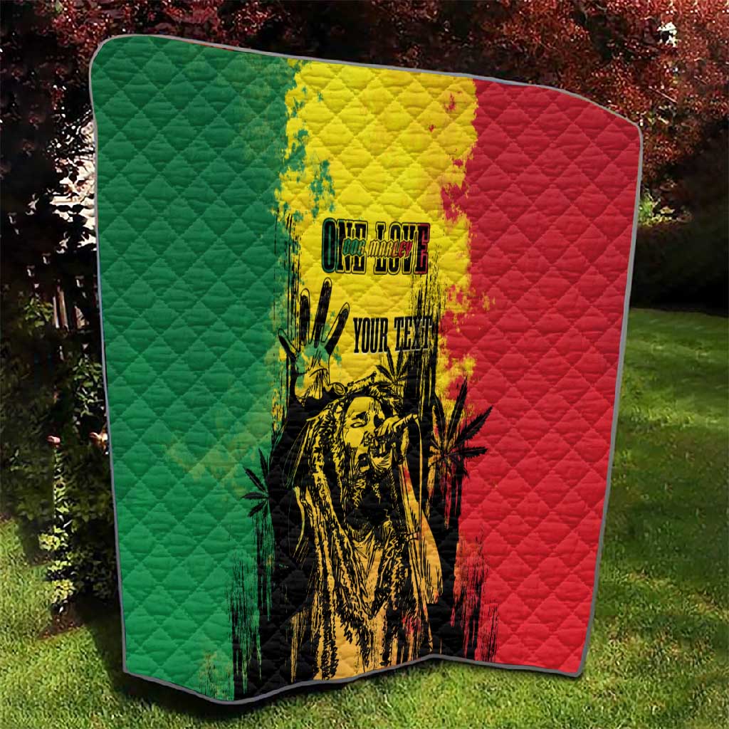Legend Bob Personalized Quilt Reggae Grunge LT7
