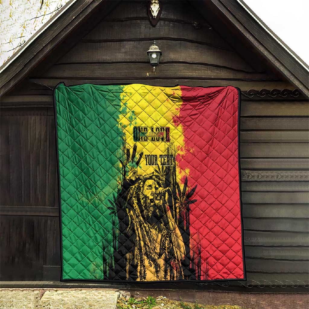 Legend Bob Personalized Quilt Reggae Grunge LT7