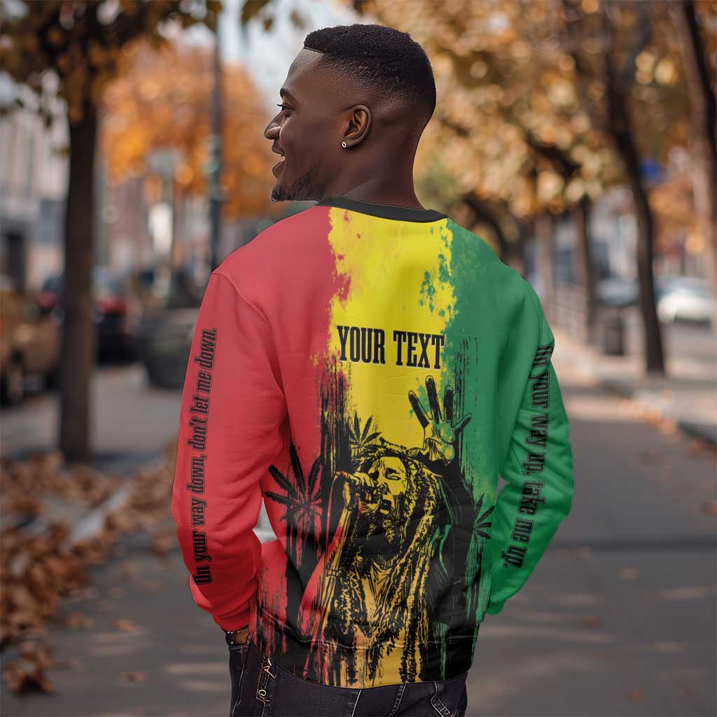 Legend Bob Personalized Sweatshirt Reggae Grunge LT7