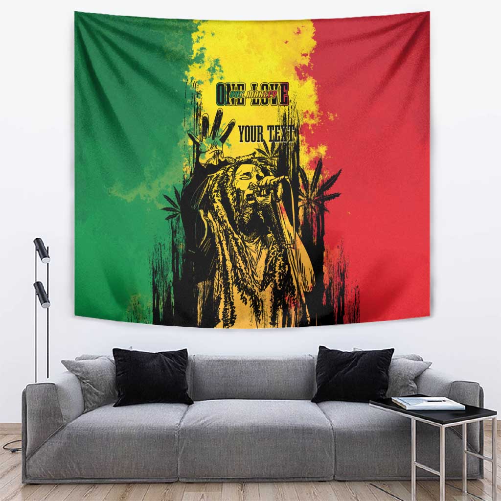 Legend Bob Personalized Tapestry Reggae Grunge LT7