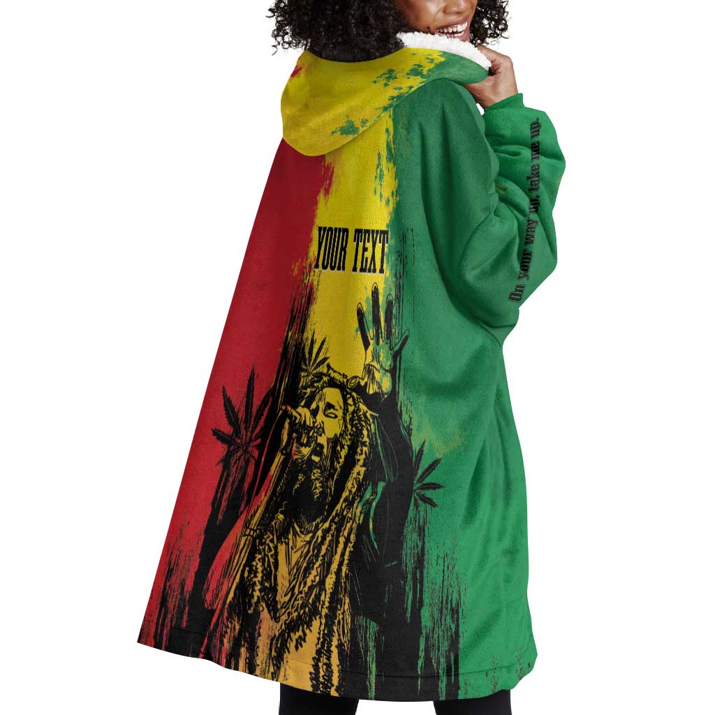 Legend Bob Personalized Wearable Blanket Hoodie Reggae Grunge LT7