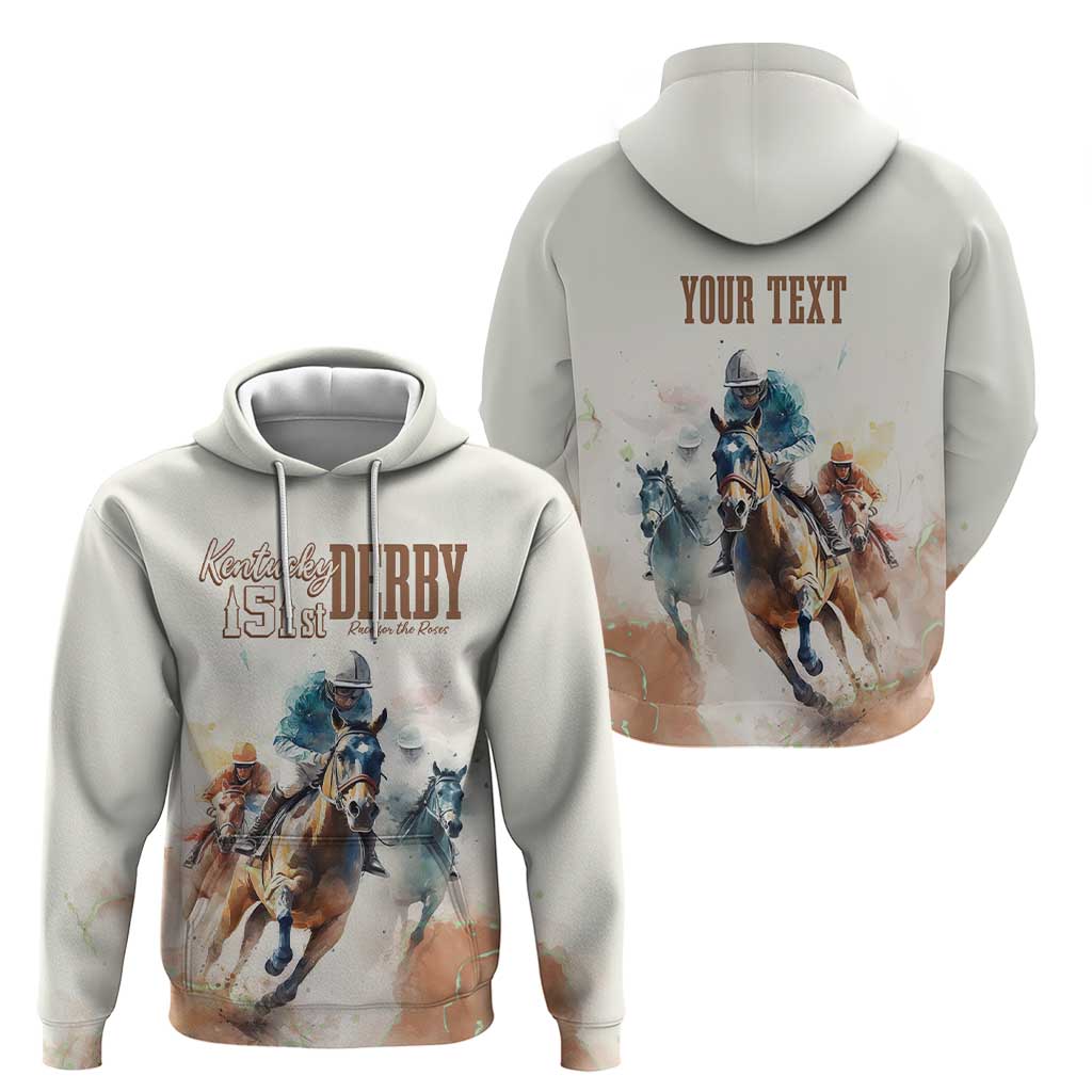 Personalised Kentucky Horse Racing Hoodie 151st Anniversary LT7