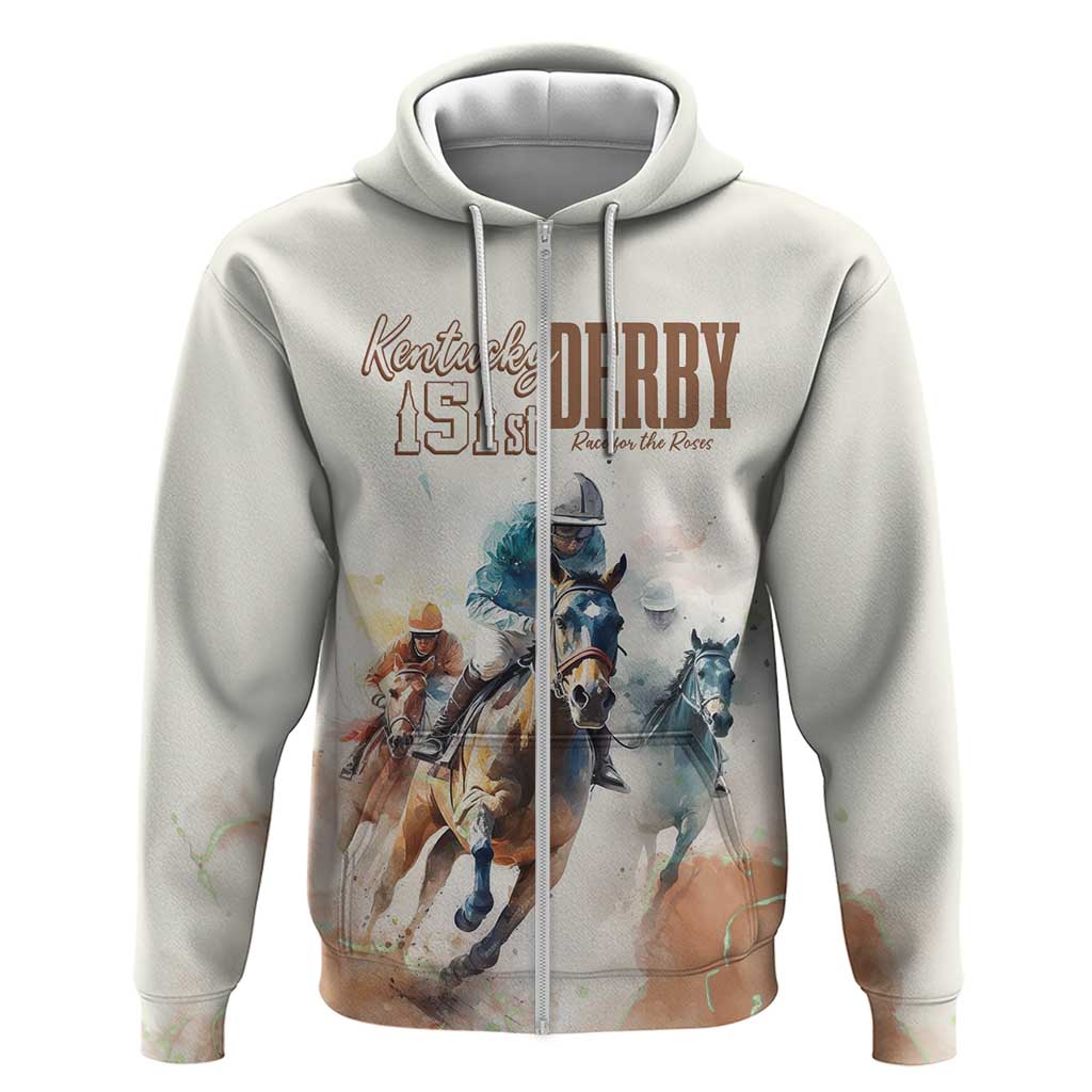 Personalised Kentucky Horse Racing Hoodie 151st Anniversary LT7
