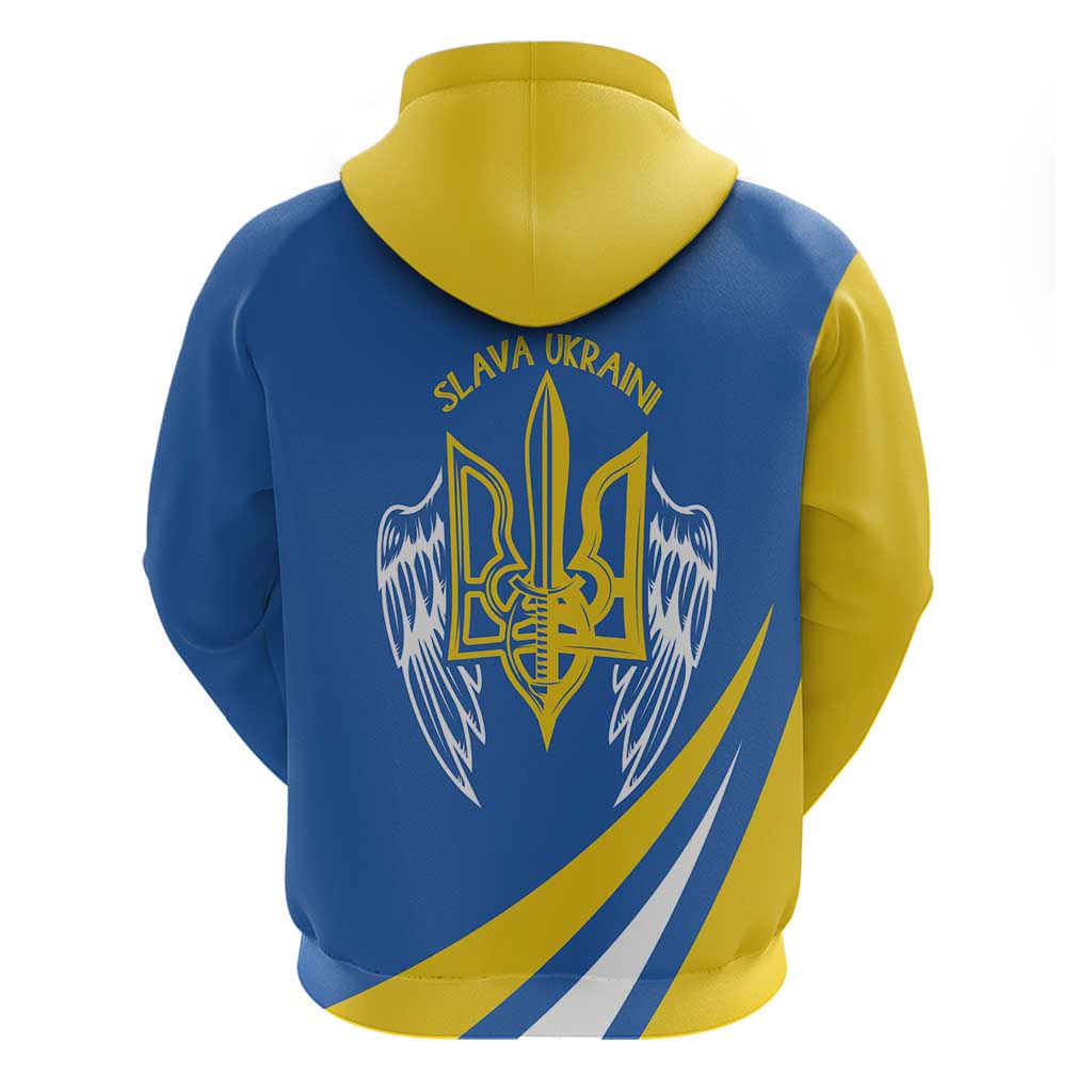 Ukraine Stylized Tryzub Hoodie Slava Ukraini LT7