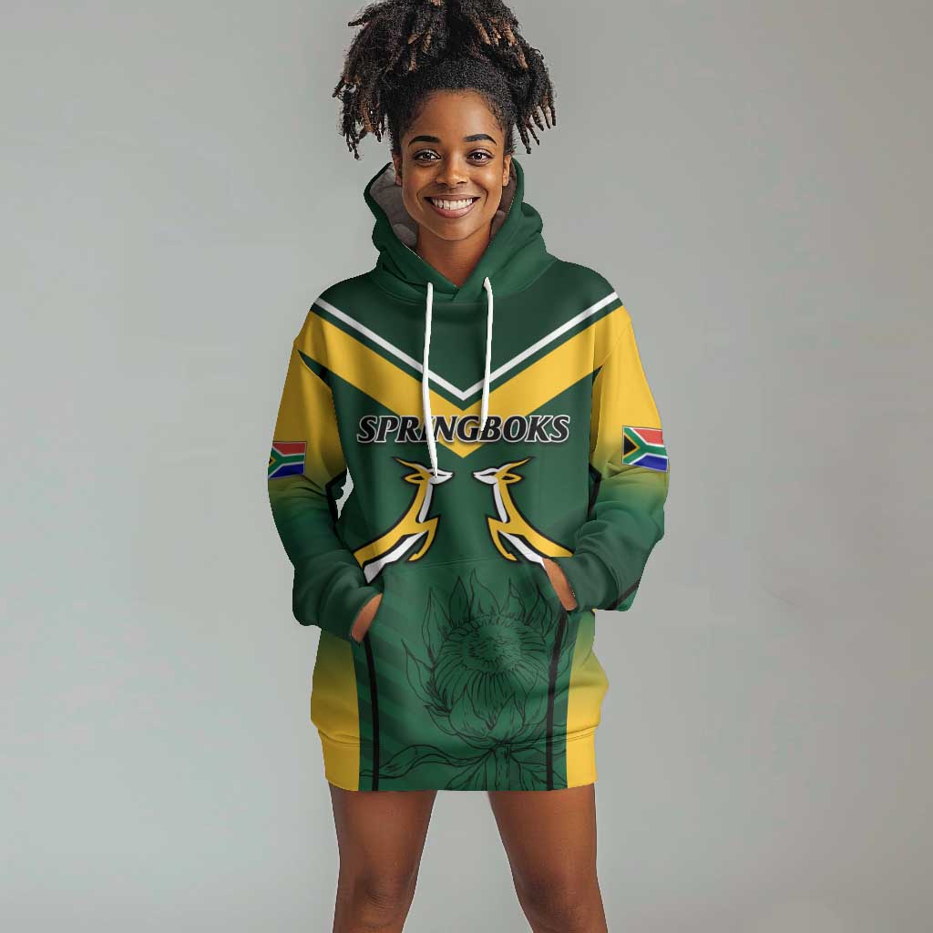 South Africa Rugby Hoodie Dress Bokke Champions LT7