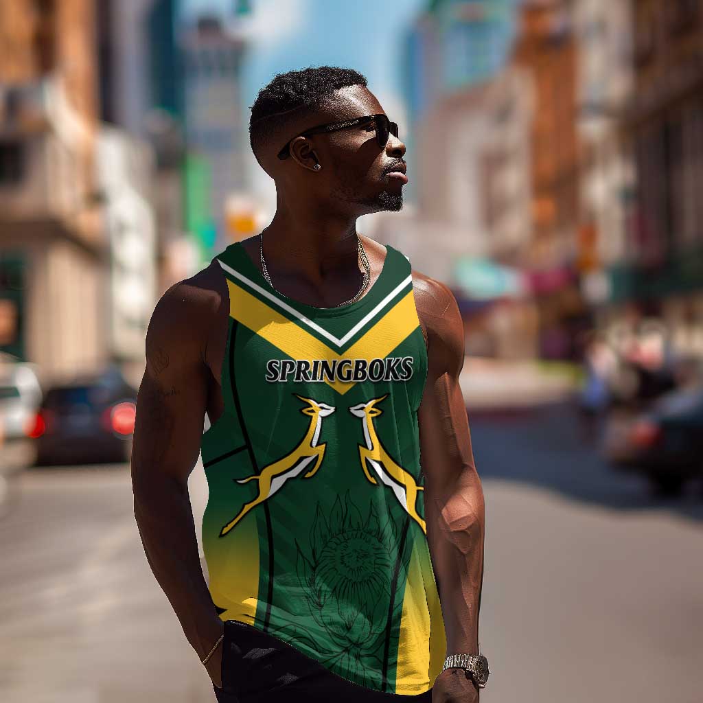 South Africa Rugby Men Tank Top Bokke Champions LT7