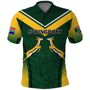 South Africa Rugby 2023 Polo Shirt Bokke Champions LT7